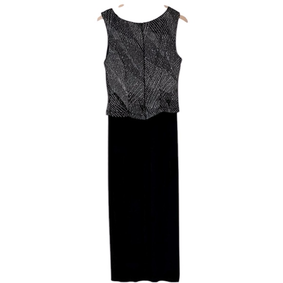 Social Circles Formal Evening Gown‎ Sleeveless Dress Black Size 12 - Picture 2 of 9